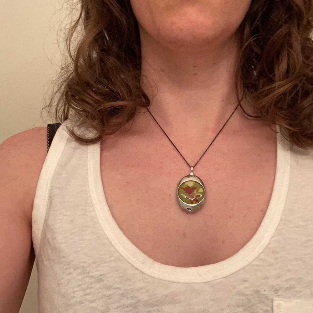 IMOOI Green and Red Necklace